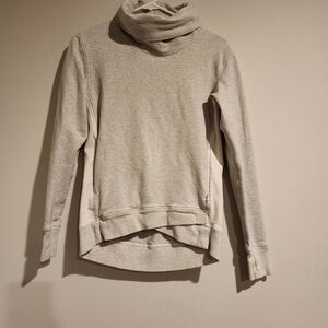 Lululemon Athletica Light Gray Cowl Neck Pullover